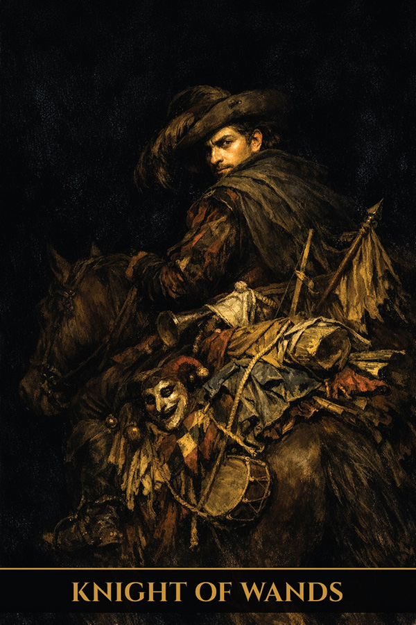 A card from the Golden Dark deck